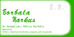 borbala markus business card