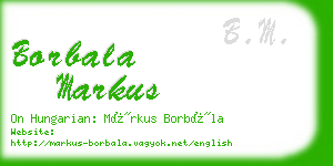 borbala markus business card